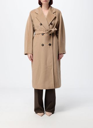 Max Mara Cappotto lungo doppiopetto Madame in lana con cintura