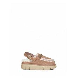 Mou Schoenen, Dames, Bruin, 39 EU, Wol, Bounce Clog Back Strap