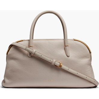 DKNY Satin Leather Satchel in Sand at Nordstrom