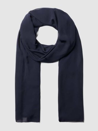 Christian Berg Cocktail Schal in rechteckiger Form in Marine Melange, Größe 1