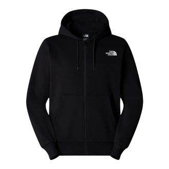 The North Face Simple Dome Full Zip Hoodie - Heren - Sportshirts - Zwart - XS - Katoen - Fitness
