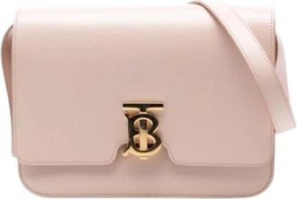 Burberry Pre-owned Leren Crossbodytas - Dames - Vintage Schoudertas - Roze - ONE Size - Leer - Vintage