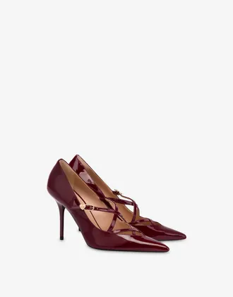 Love Moschino Patent leather pumps - Red