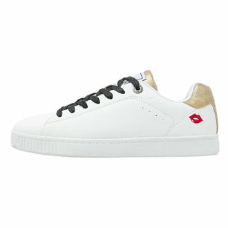 British Knights Womens Mist Sneaker, Golden White Lips, 6 UK