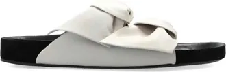 Isabel Marant Womens Lennyo Bow Sandals In 20Ck Chalk