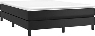 vidaXL Vidaxl - Estructura De Cama Sin Colch&oacute;n Cuero Sint&eacute;tico Negro 140x190 Cm