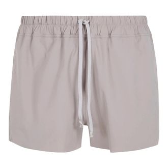 Rick Owens Short Shorts, male, Beige, Size: XL Temple Boxer Swim Shorts