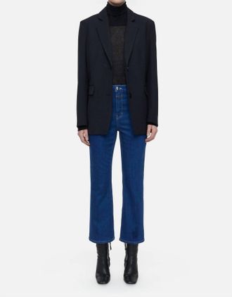 Closed Hi-Sun High Waisted Crop Jean In Dark Blue