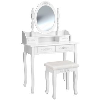 TecTake Dressing Table in White