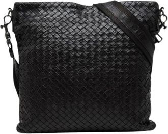 Bottega Veneta Pre-owned Intrecciato leren schoudertas - unisex - Vintage Schoudertas - Zwart - ONE Size - Leer - Vintage