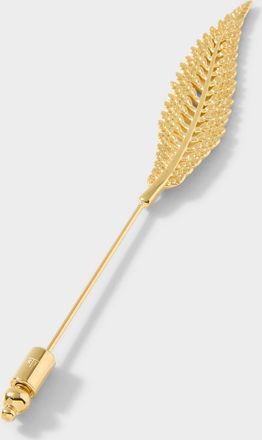 Tateossian Mens Cinnamon Fern tie pin