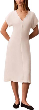 Calvin Klein Crepe Dolman Sleeve Midi Dress
