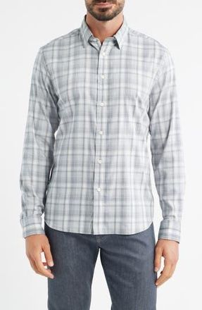 Faherty The Movement Button-Up Shirt in Grey Falls Plaid at Nordstrom Rack, Size Xx-Large