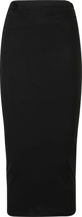 Wardrobe.NYC Translucent Midi Skirt with Minimalist Silhouette