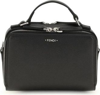 Fendi Leren Handtas met Handvat - Heren - Tassen - Zwart - Maat: ONE Size Leer