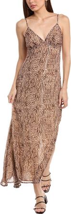 Chaser Leopard Printed Kiss Slip Dress