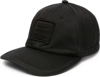 Thom Browne Cappello da baseball con applicazione logo - 001 BLACK