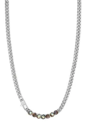 Melinda Maria Julian Loves Labradorite Necklace in Silver-Lab at Nordstrom, Size 16