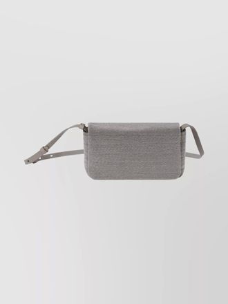 Brunello Cucinelli rectangular leather shoulder bag with adjustable strap