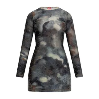 Diesel Short Dresses, female, Gray, Size: XS D-Uplo Dress