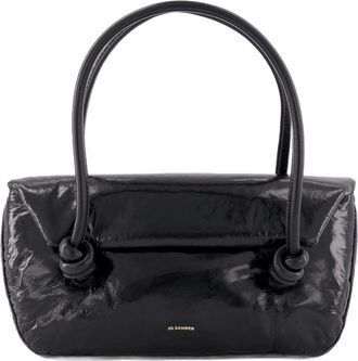 Jil Sander Womens Knot Sm Shoulder Bag Black Calfskin