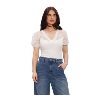 Rosemunde Dames, Blouses & Shirts, Wit, Maat: S Denim