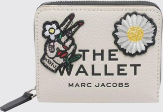 Marc Jacobs Portafoglio piccolo in pelle martellata con logo ricamato