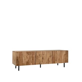 Klast Mueble tv de madera natural 160 cm x 52 cm