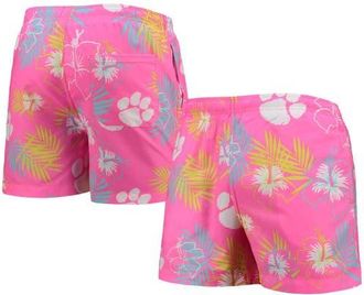 Foco Mens FOCO Pink Clemson Tigers Neon Floral Swim Trunks at Nordstrom, Size Xx-Large