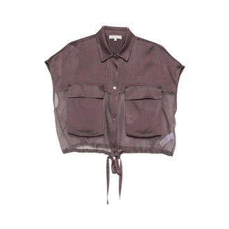 Antonelli Sleeveless Tops, female, Purple, Size: L Frida Jacket