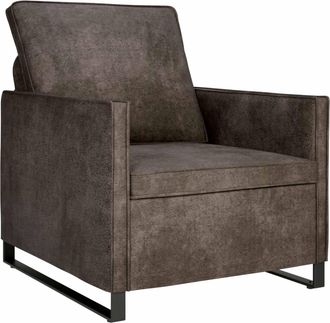vidaXL Sof&aacute; Individual Gris Oscuro 70 X 81 X 82 Cm Vidaxl