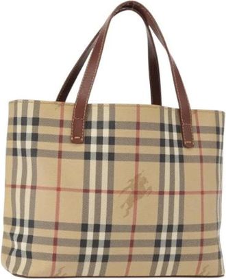 Burberry Pre-owned Tote Bags, female, Beige, Size: ONE SIZE Pre-owned Vintage Tote Bag