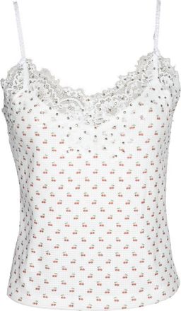 Boys Lie Womens Know How To Pick Em Lace Tank Top In White