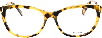 Police VPLA90 Tortoiseshell Cat-Eye Eyeglasses - Brown