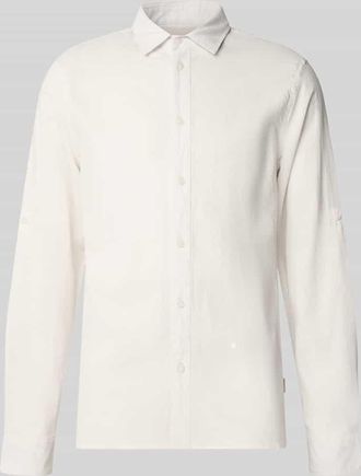 Blend Regular Fit Freizeithemd mit Kentkragen Modell ABAN in Offwhite, Gr&ouml;&szlig;e XXL