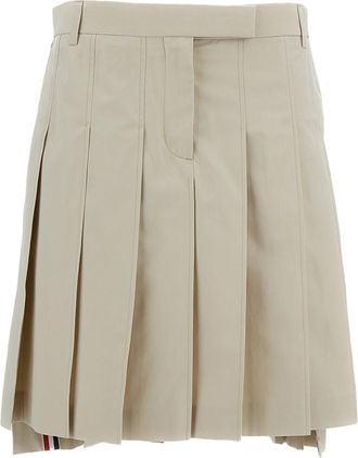 Thom Browne Cotton Pleated Skirt