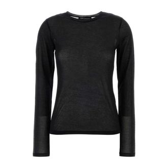 Our Legacy Long Sleeve Tops, female, Black, Size: XS Super Slim Longsleeve