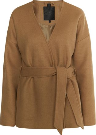 Dreimaster Dreimaster Tussenjas gemaakt van een wolmix Dames zand