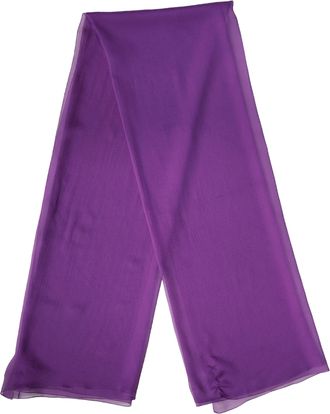 Dolce & Gabbana Purple Silk Neck Wrap Shawl Stole 200cm x 134cm Womens Scarf