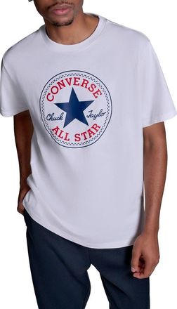 Converse Chuck Taylor All Star Logo T-Shirt in White 10A at Nordstrom, Size X-Large