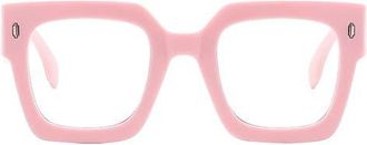 Fifth and Ninth Avery 51mm Blue Light Blocking Glasses in Pink/Clear at Nordstrom