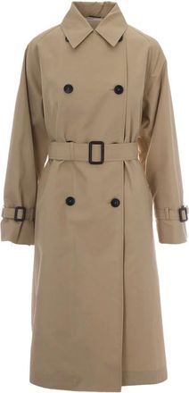 Max Mara Trench Coats, female, Beige, Size: 2XS Trench Coats