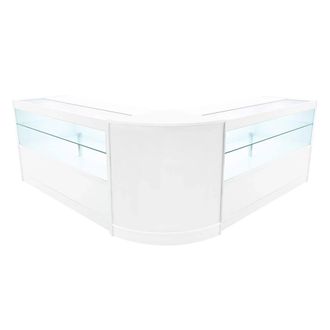 MonsterShop Selene LED Shop Counter Set CM60 & 2 x C1500 - White