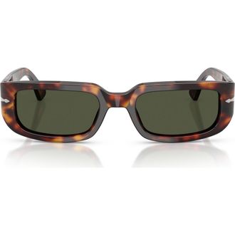 Persol 53mm Pillow Sunglasses in Havana /Green at Nordstrom
