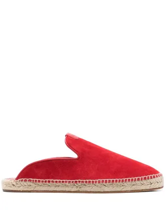 Lanvin suede espadrilles - unisex - Calf Leather/Calf Suede/Calf Leather/Polyurethane - 40 - Red