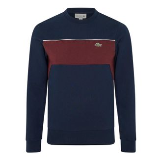 Lacoste Heren Sweatshirt Kleurblok (Marineblauw)