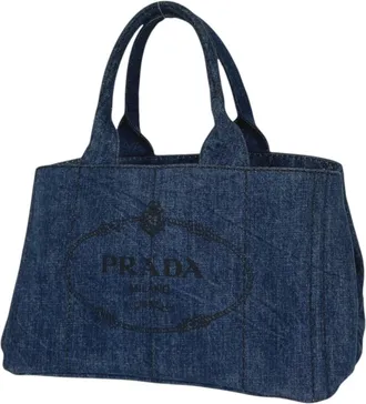 Prada Blue Denim Tote Bag (Pre-Owned)