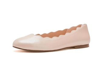French Sole Jigsaw Womens Flat Shoes True Nude : 7.5 M, Leather/Nappa
