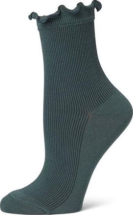 UGG Karsyn Lettuce Edge Socks Womens Crew Cut Socks Shoes Forester, Cotton/Polyester