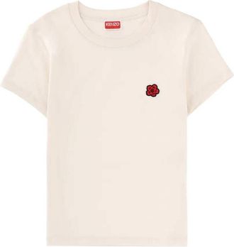 Kenzo T-Shirt mit Blumenapplikationen